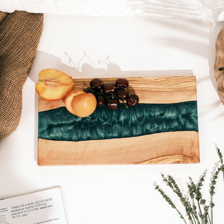 Personalized Custom Charcuterie Board, Handmade Resin Serving Board, Perfect for Kitchen and Dining, New Home Gift (Copy) - Art Wood Lab