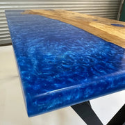 Wood and Epoxy Dining table, wood dining table - Art Wood Lab