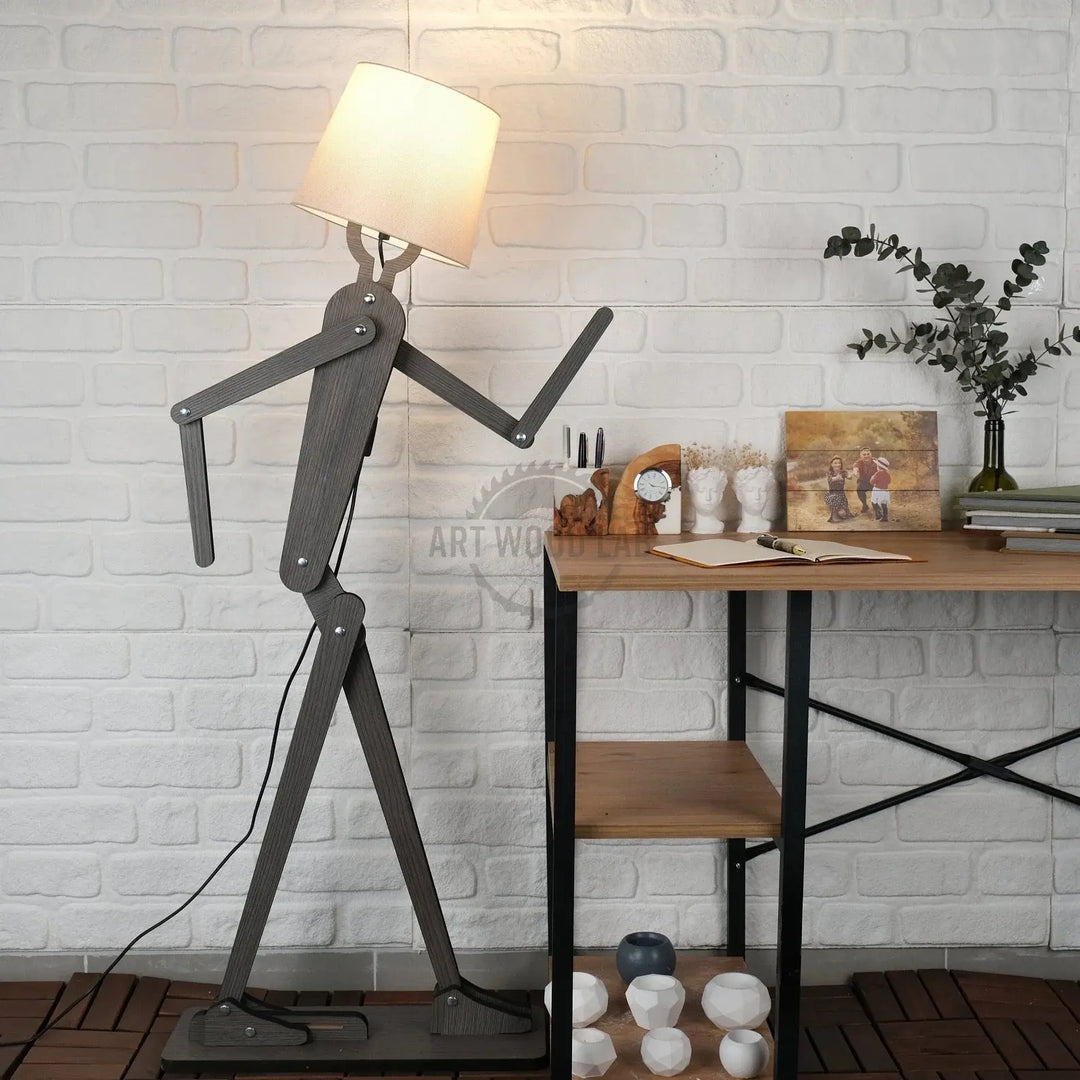 Desk Floor Lamps Art Wood Lab