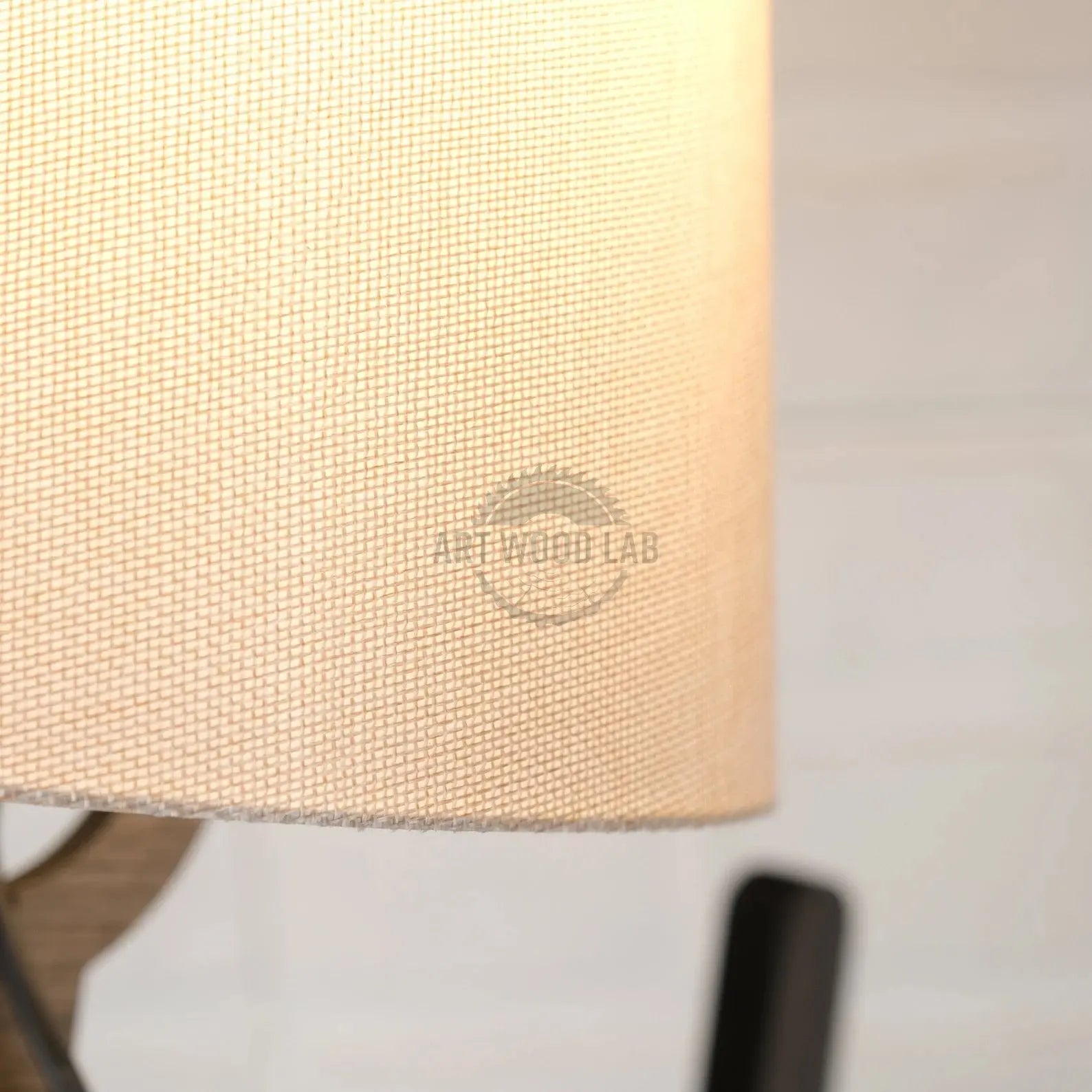 Wooden Human Figured Lamp , Bedroom Lamp Folding Reading Lamp - Art Wood Lab