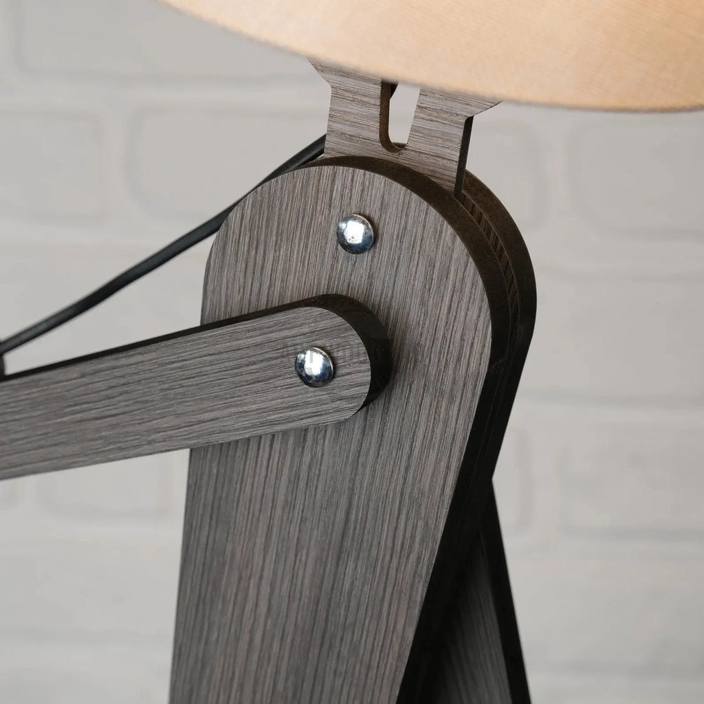 Wooden Human Figured Lamp , Bedroom Lamp Folding Reading Lamp - Art Wood Lab