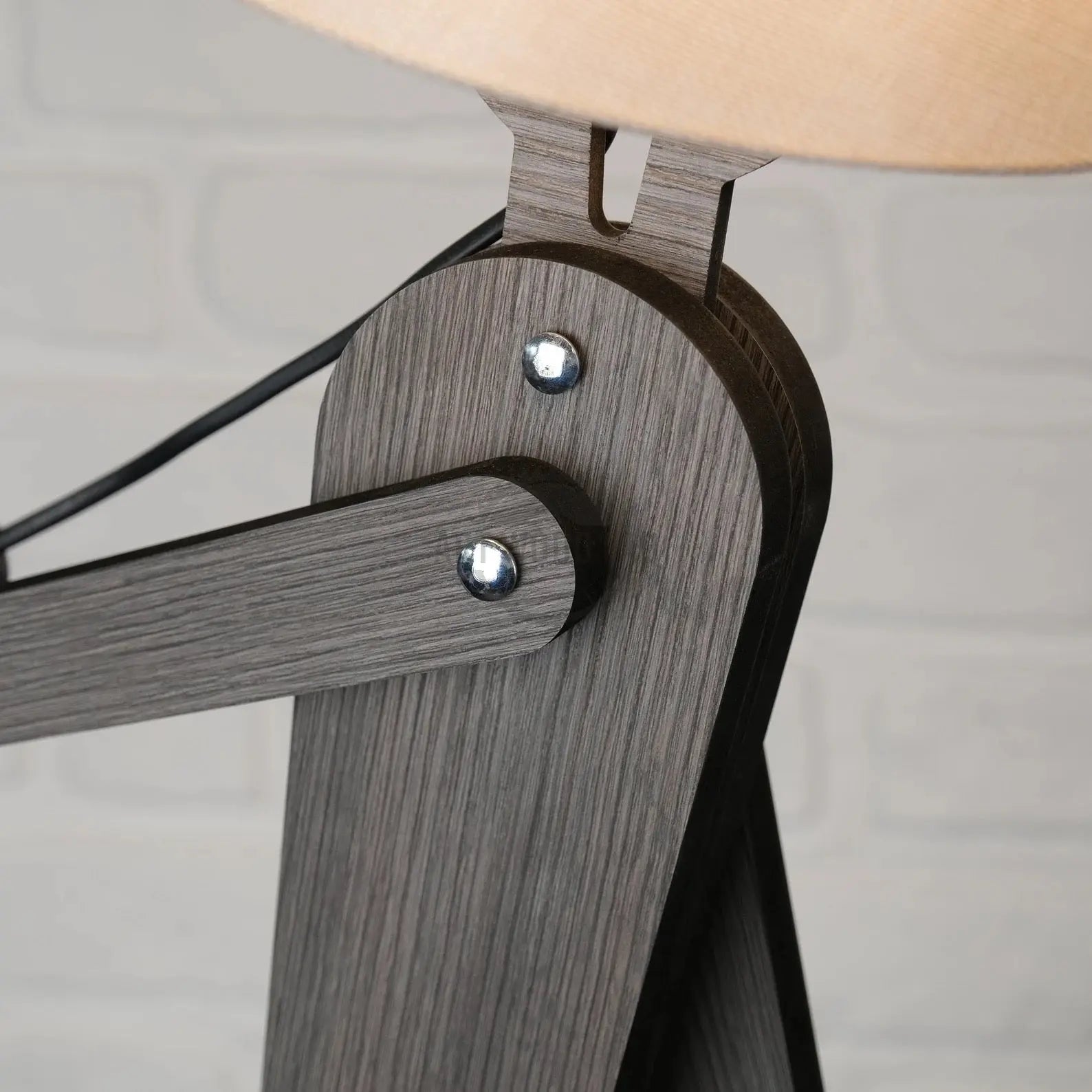 Wooden Human Figured Lamp , Bedroom Lamp Folding Reading Lamp - Art Wood Lab