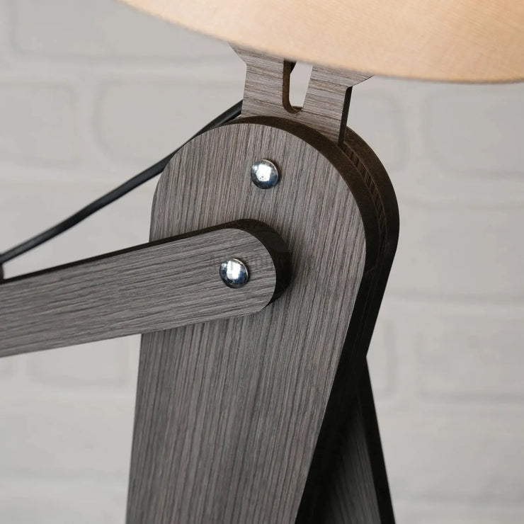 Wooden Human Figured Lamp , Bedroom Lamp Folding Reading Lamp - Art Wood Lab